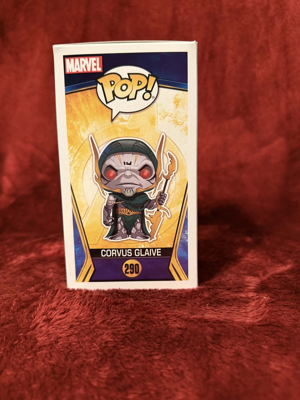 Funko POP! #290 Marvel Corvus Glaive Vinyl Figure - Gold, White & Red - Picture 2 of 6